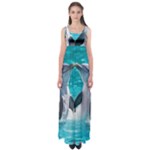 Dolphins Sea Ocean Empire Waist Maxi Dress