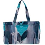 Dolphins Sea Ocean Canvas Work Bag