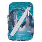 Dolphins Sea Ocean Belt Pouch Bag (Small)