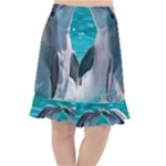 Dolphins Sea Ocean Fishtail Chiffon Skirt