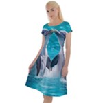 Dolphins Sea Ocean Classic Short Sleeve Dress