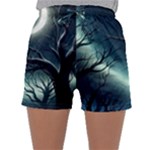 Moon Moonlit Forest Fantasy Midnight Sleepwear Shorts