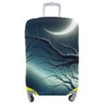 Moon Moonlit Forest Fantasy Midnight Luggage Cover (Medium)