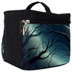 Moon Moonlit Forest Fantasy Midnight Make Up Travel Bag (Big)