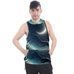 Moon Moonlit Forest Fantasy Midnight Men s Sleeveless Hoodie