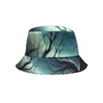 Moon Moonlit Forest Fantasy Midnight Inside Out Bucket Hat (Kids)