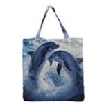 Dolphins Sea Ocean Water Grocery Tote Bag