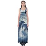 Dolphins Sea Ocean Water Empire Waist Maxi Dress