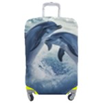 Dolphins Sea Ocean Water Luggage Cover (Medium)