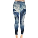 Dolphins Sea Ocean Water Inside Out Leggings