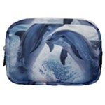 Dolphins Sea Ocean Water Make Up Pouch (Small)