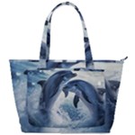 Dolphins Sea Ocean Water Back Pocket Shoulder Bag 