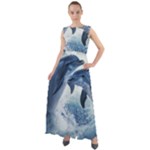 Dolphins Sea Ocean Water Chiffon Mesh Boho Maxi Dress
