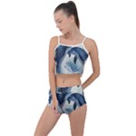 Dolphins Sea Ocean Water Summer Cropped Co-Ord Set