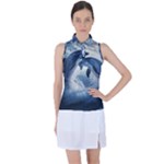 Dolphins Sea Ocean Water Women s Sleeveless Polo T-Shirt