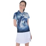Dolphins Sea Ocean Water Women s Polo T-Shirt