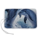Dolphins Sea Ocean Water Pen Storage Case (M)