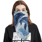 Dolphins Sea Ocean Water Face Covering Bandana (Triangle)