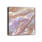 Silk Waves Abstract Mini Canvas 4  x 4  (Stretched)
