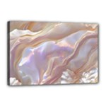 Silk Waves Abstract Canvas 18  x 12  (Stretched)