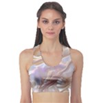 Silk Waves Abstract Fitness Sports Bra