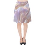 Silk Waves Abstract Velvet High Waist Skirt