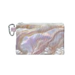 Silk Waves Abstract Canvas Cosmetic Bag (Small)