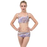 Silk Waves Abstract Layered Top Bikini Set