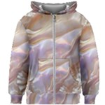 Silk Waves Abstract Kids  Zipper Hoodie Without Drawstring