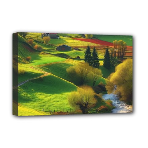 Countryside Landscape Nature Deluxe Canvas 18  x 12  (Stretched) from UrbanLoad.com
