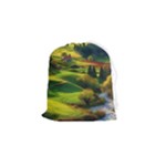 Countryside Landscape Nature Drawstring Pouch (Small)