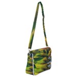 Countryside Landscape Nature Shoulder Bag with Back Zipper