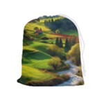 Countryside Landscape Nature Drawstring Pouch (XL)