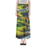 Countryside Landscape Nature Full Length Maxi Skirt