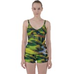Countryside Landscape Nature Tie Front Two Piece Tankini