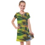 Countryside Landscape Nature Kids  Cross Web Dress
