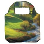 Countryside Landscape Nature Premium Foldable Grocery Recycle Bag