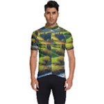 Countryside Landscape Nature Men s Short Sleeve Cycling Jersey