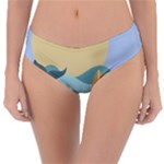 Beach Sea Surfboards Water Sand Drawing  Boho Bohemian Nature Reversible Classic Bikini Bottoms