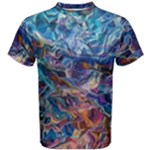 Kaleidoscopic currents Men s Cotton T-Shirt