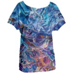 Kaleidoscopic currents Women s Oversized T-Shirt