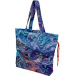 Kaleidoscopic currents Drawstring Tote Bag