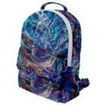Kaleidoscopic currents Flap Pocket Backpack (Small)