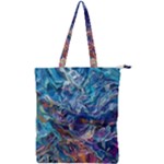 Kaleidoscopic currents Double Zip Up Tote Bag