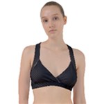 Black Background With Gold Lines Sweetheart Sports Bra
