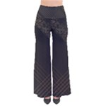 Black Background With Gold Lines So Vintage Palazzo Pants