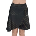  Chiffon Wrap Front Skirt