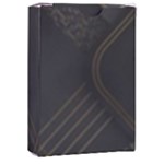 Black Background With Gold Lines Playing Cards Single Design (Rectangle) with Custom Box