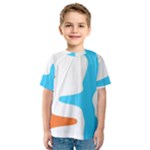 Warp Lines Colorful Multicolor Kids  Sport Mesh T-Shirt