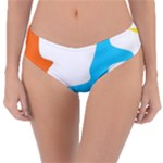 Warp Lines Colorful Multicolor Reversible Classic Bikini Bottoms
